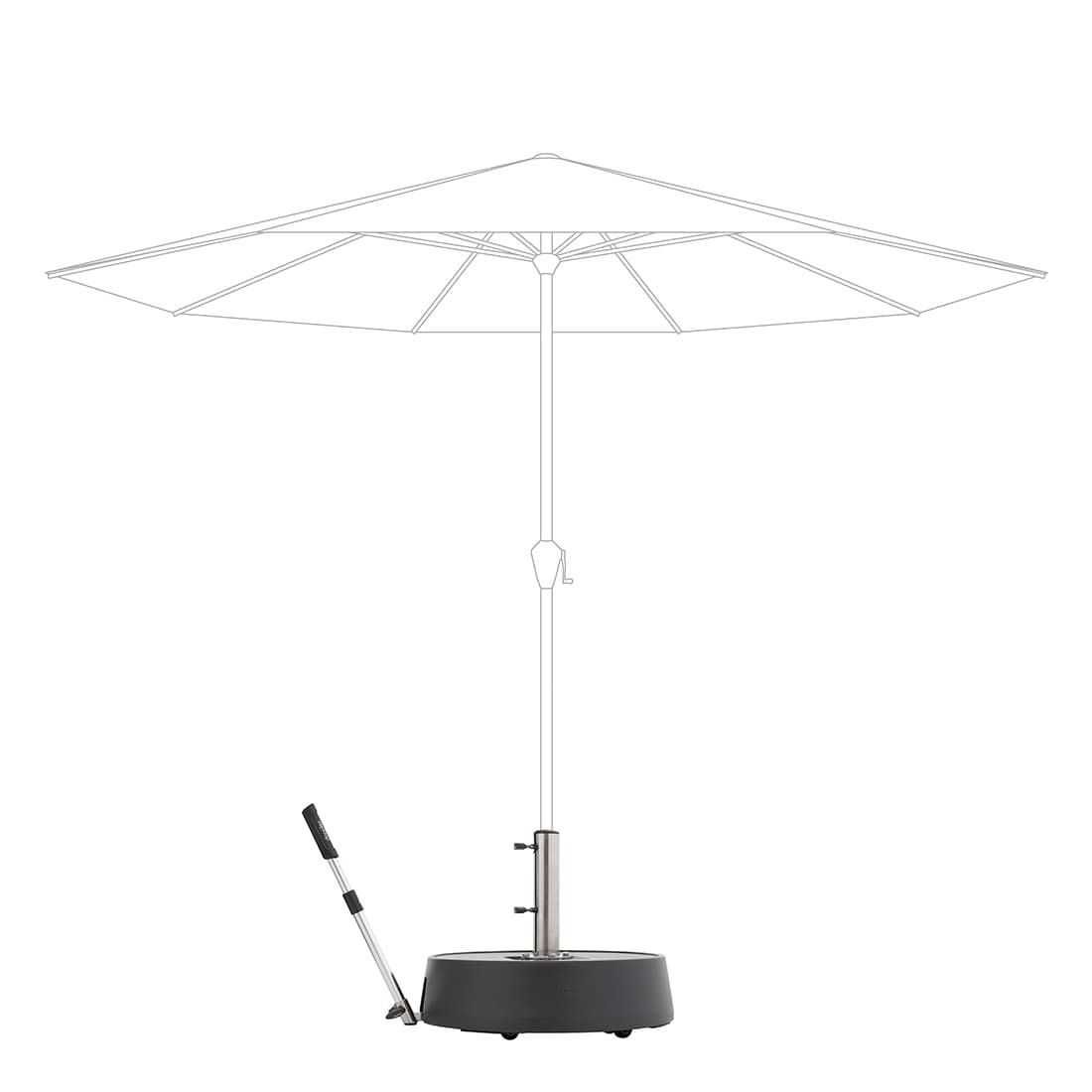 Podstawa parasola na rolkach Doppler 45 kg z funkcją podnoszenia