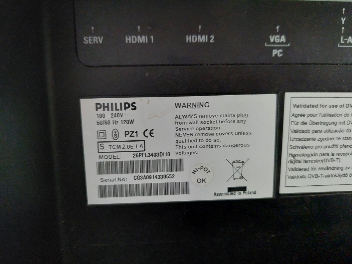 Televisão Philips 26 polegadas com pouco uso