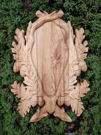Drewniane Trofeum podstawa pod poroże dla łowczych