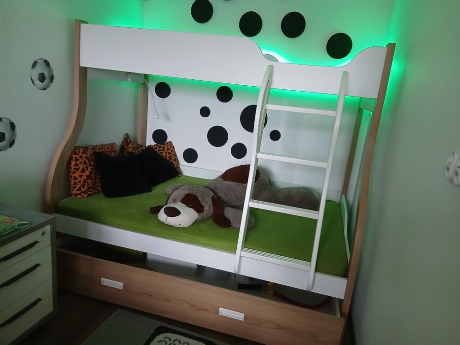 Łóżko piętrowe-3 oddzielne spania