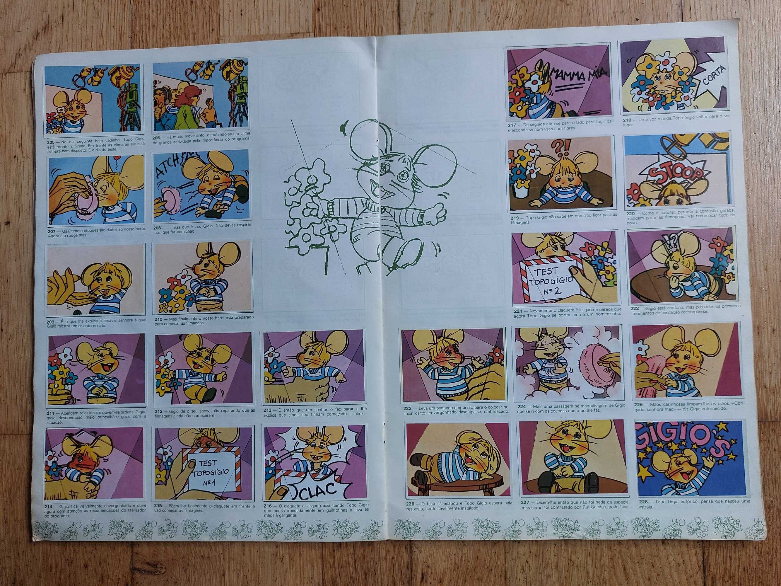 Caderneta de cromos Topo Gigio - Completa