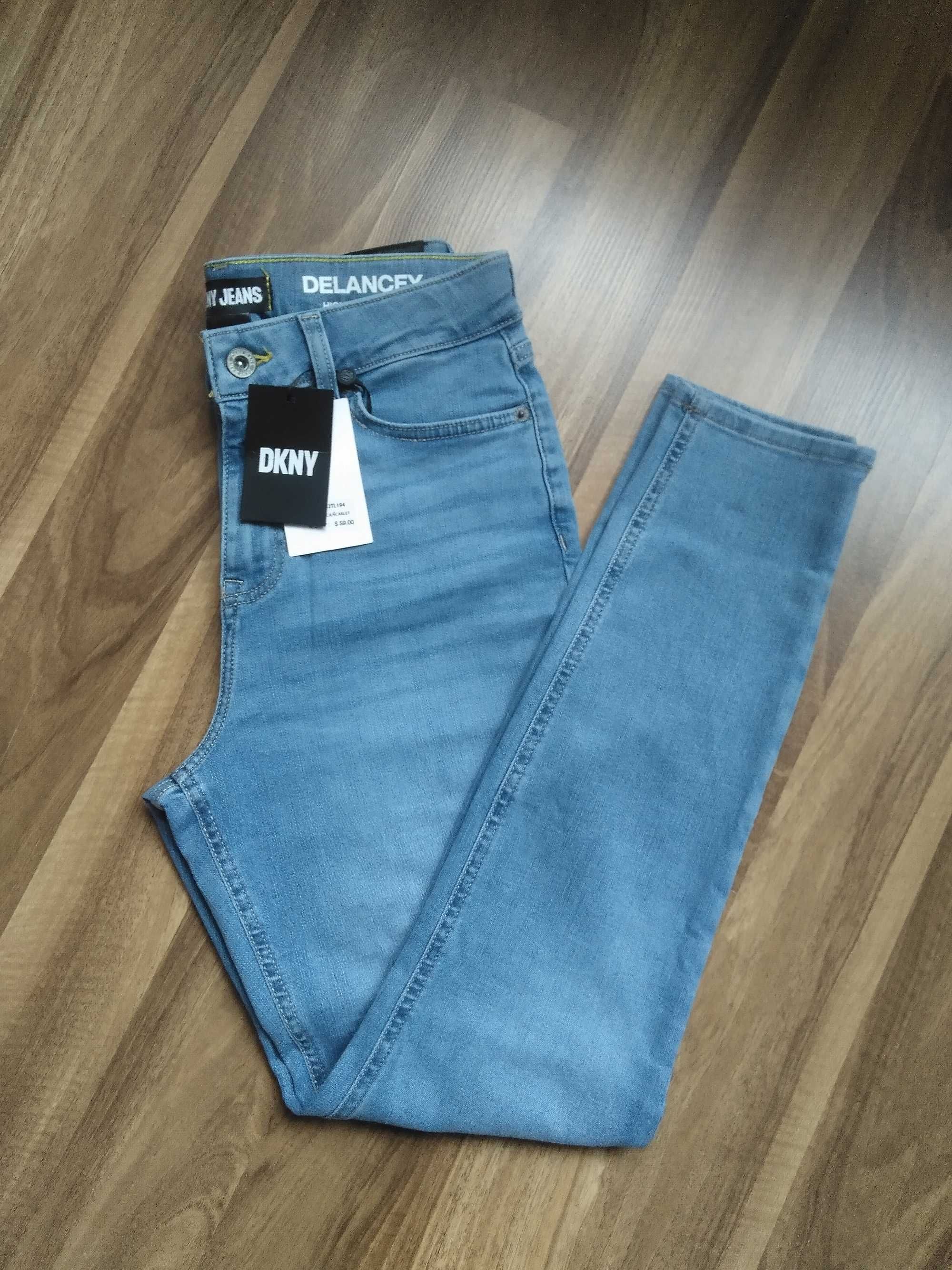 Spodnie jeansowe DKNY damskie