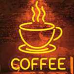 Neon led coffee.
