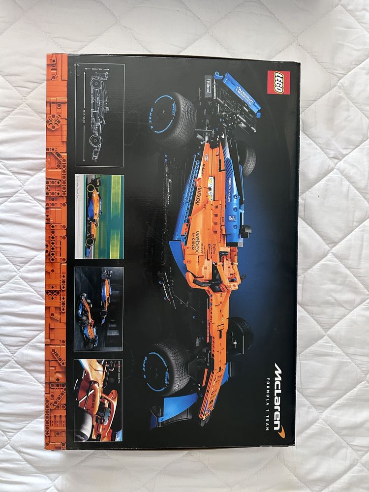 Lego 42141 McLaren F1 Pierwszy wypust, realistyczne naklejki