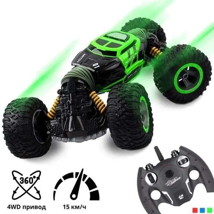 Радиоуправляемая Трюковая машинка перевертыш трансформер вездеход/2169