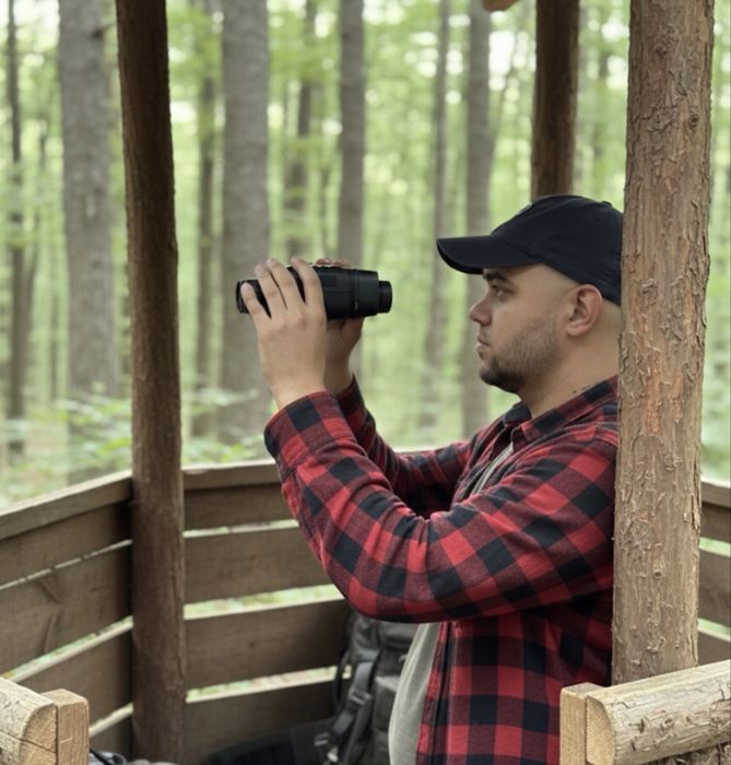 Binóculos Digital com Visão em Infravermelho - Ideal para Caça Noturna