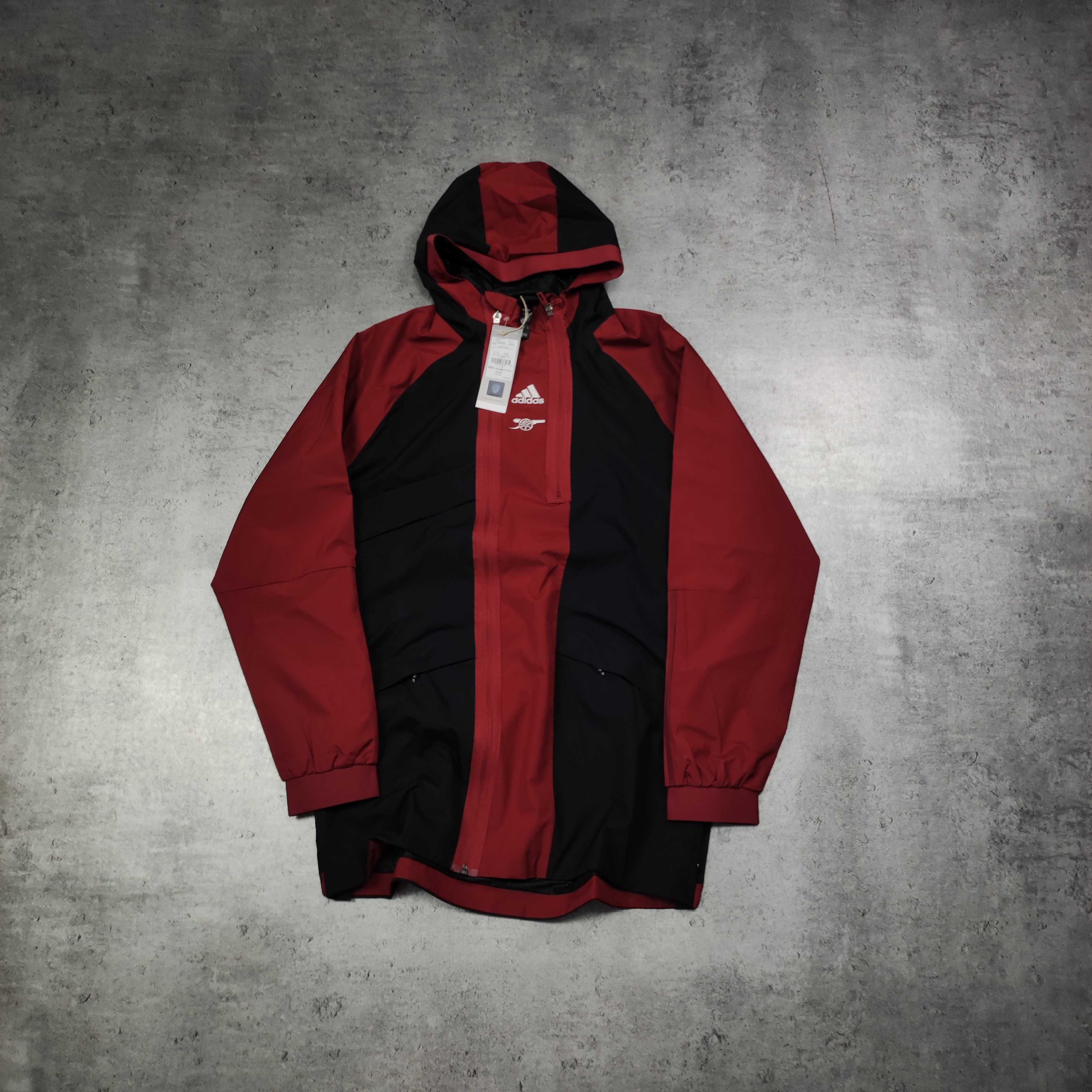 MĘSKA PREMIUM Kurtka Lekka Wiatrówka Piłka Nożna Adidas Arsenal FC