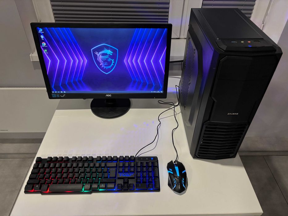 Zestaw Do Gier i5 4x3.4Ghz/GTX750-2GB/Ram-8GB/SSD/Monitor 22