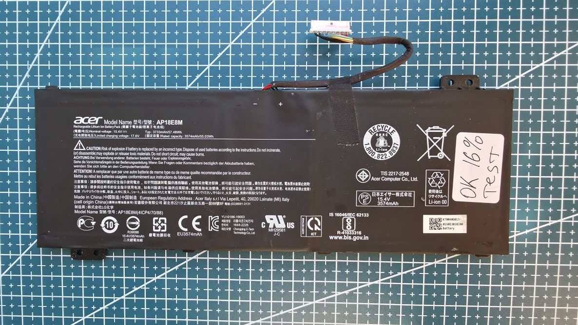 Оригінальна батарея для ноутбука ACER AP18E8M