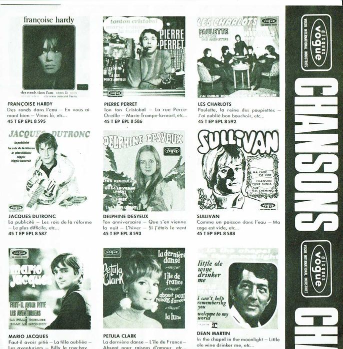 Petula Clark - Les disques d'or de la chanson  -  vinil 45 Rpm