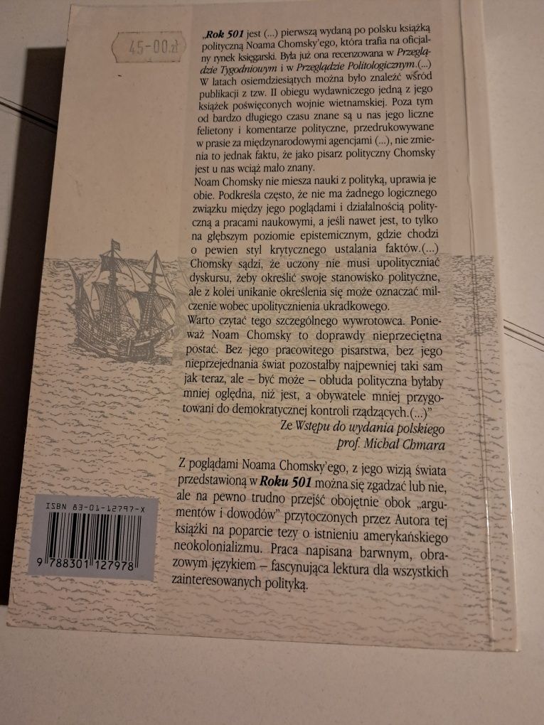 Rok 501 Podbój trwa Noam Chomsky