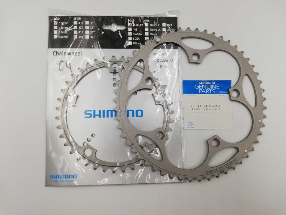 Nowe zębatki Shimano ULTEGRA FC-6500 / 53-39T / retro