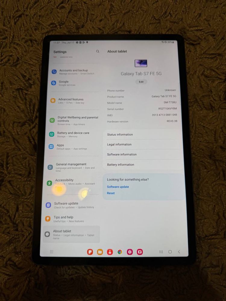 Samsung Galaxy Tab S7 FE 5G