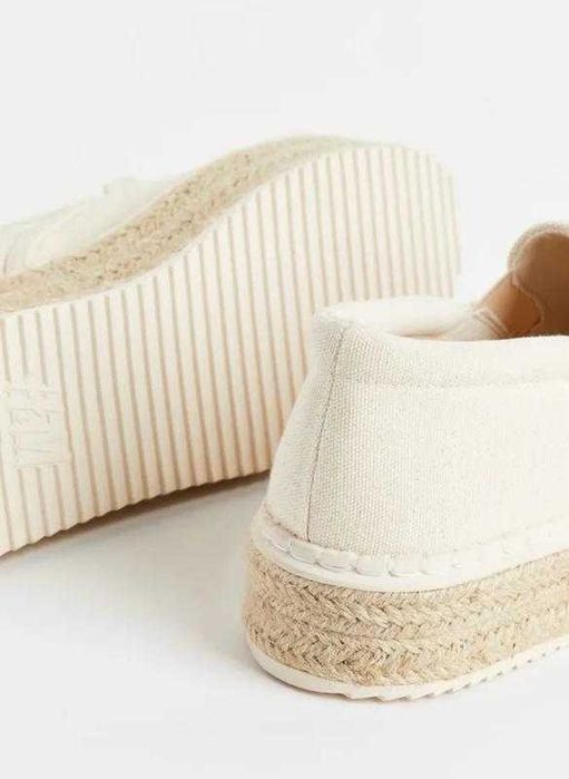 Полотняні жіночі еспадрільї h&m на платформі