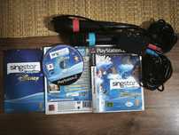 Microfones Singstar mais jogo ps2
