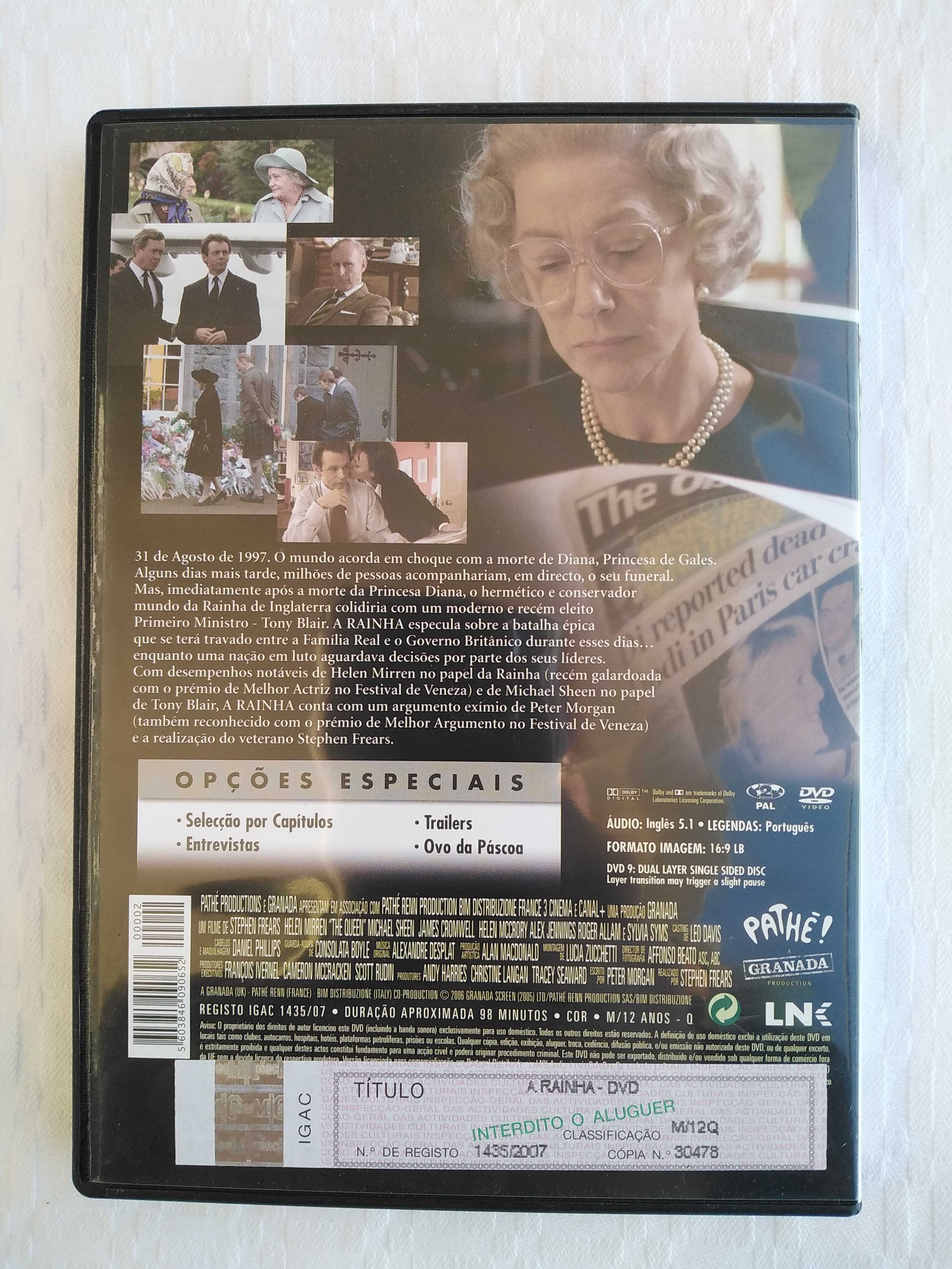 DVD, A Rainha, The Queen