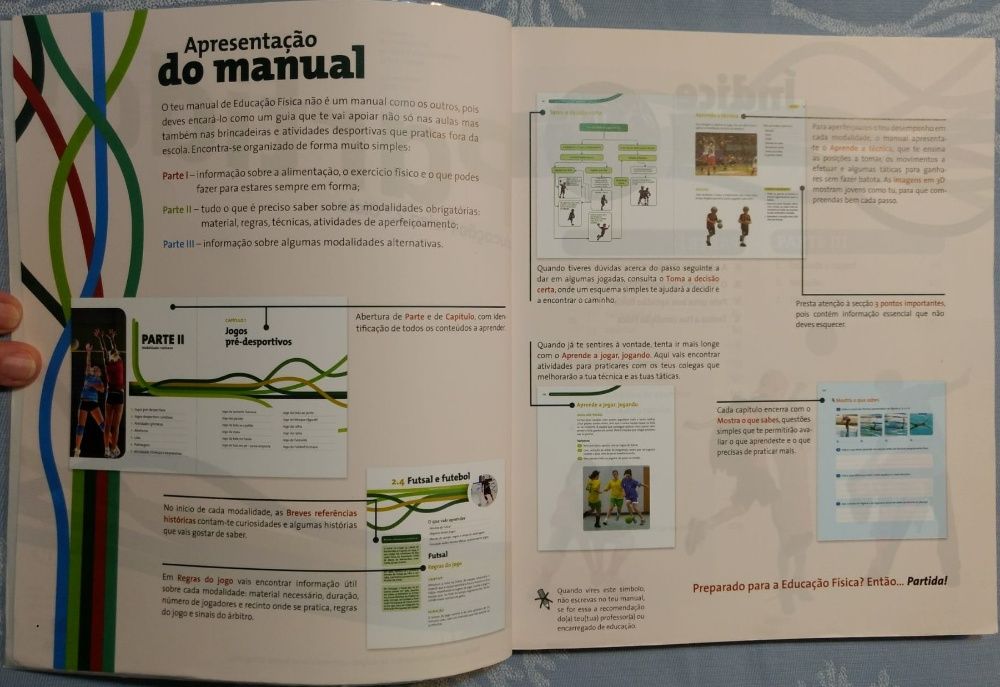"Partida! Educação Física 2º Ciclo" Manual do Aluno - Ótimo Estado!