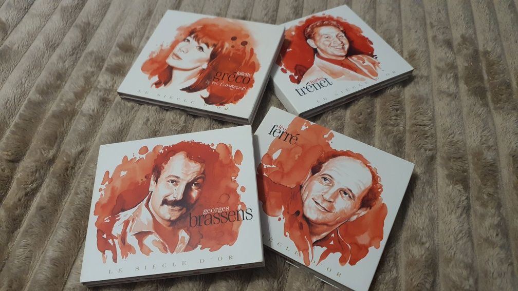 CD Le Siècle D'or Gréco , Brassens , Ferré , Trénet  8szt płyt.