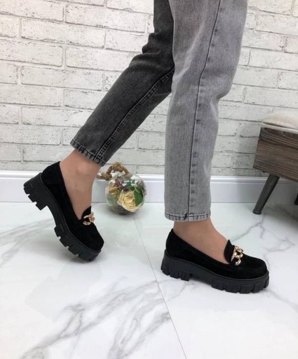 Лофери жіночі замш