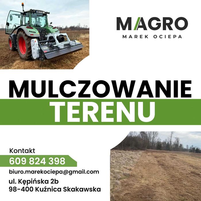 Mulczowanie terenu / czyszczenie działek