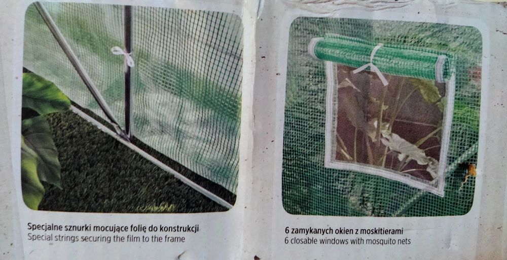 TUNEL foliowy ogrodowy SZKLARNIA - GARDENIC 2x3 6m2 NOWY