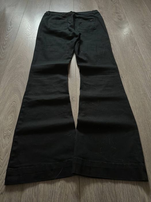 Чорні клеш джинси буткат опиум авангард гранж bootcut flared