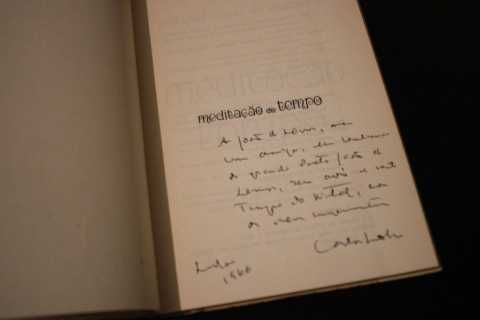 Carlos Lobo de Oliveira - Meditação do Tempo, 1966, 1ª ed Autografado