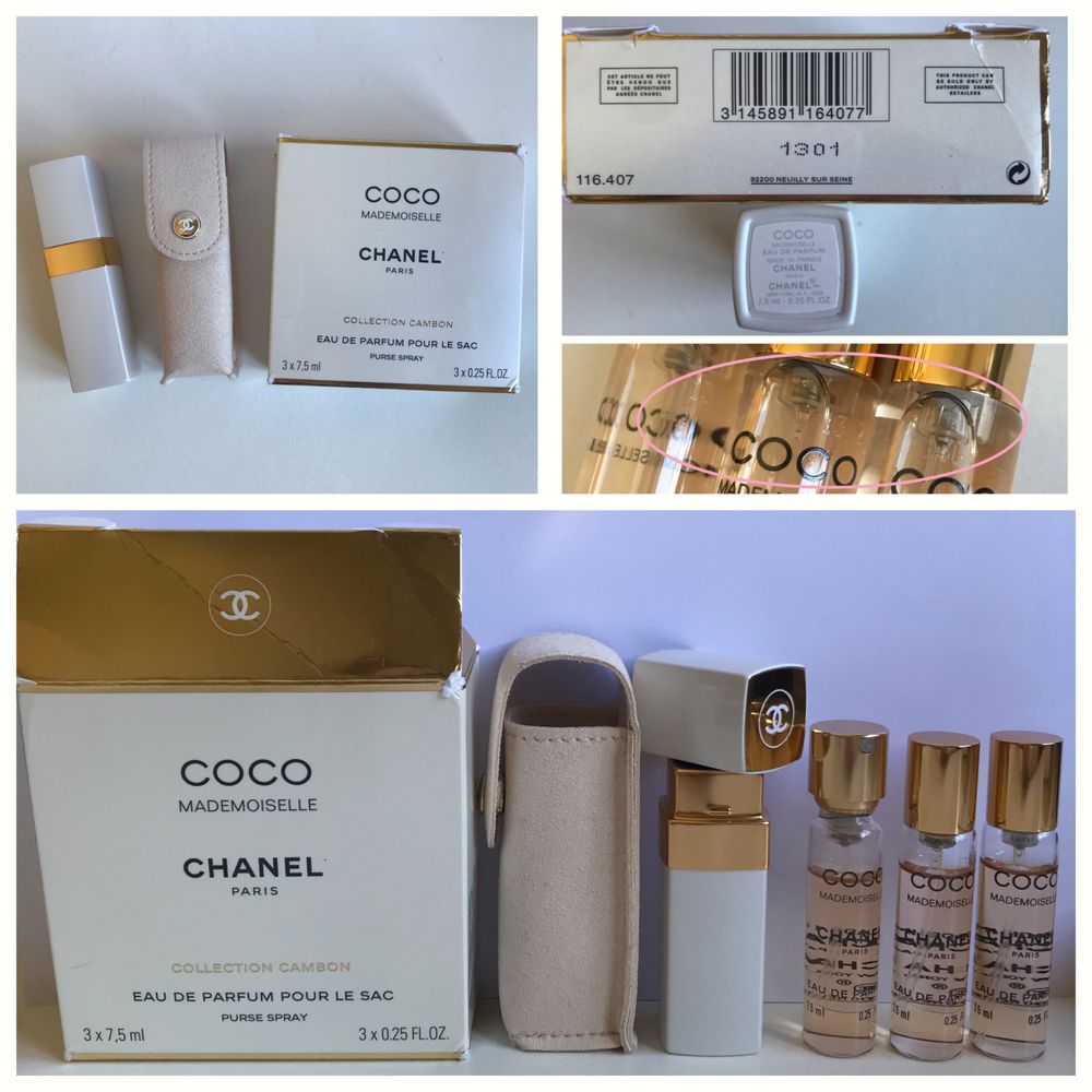 Chanel Coco Mademoiselle Cambon - Estojos de Camurça formato Viagem