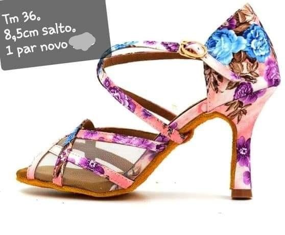 Sapatos Dança 35/36/37 (7,5cm a 8,5 cm de salto)