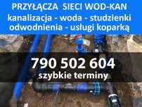 Przyłącza wodociągowe, przyłącza kanalizacyjne,  przyłącza sanitarne