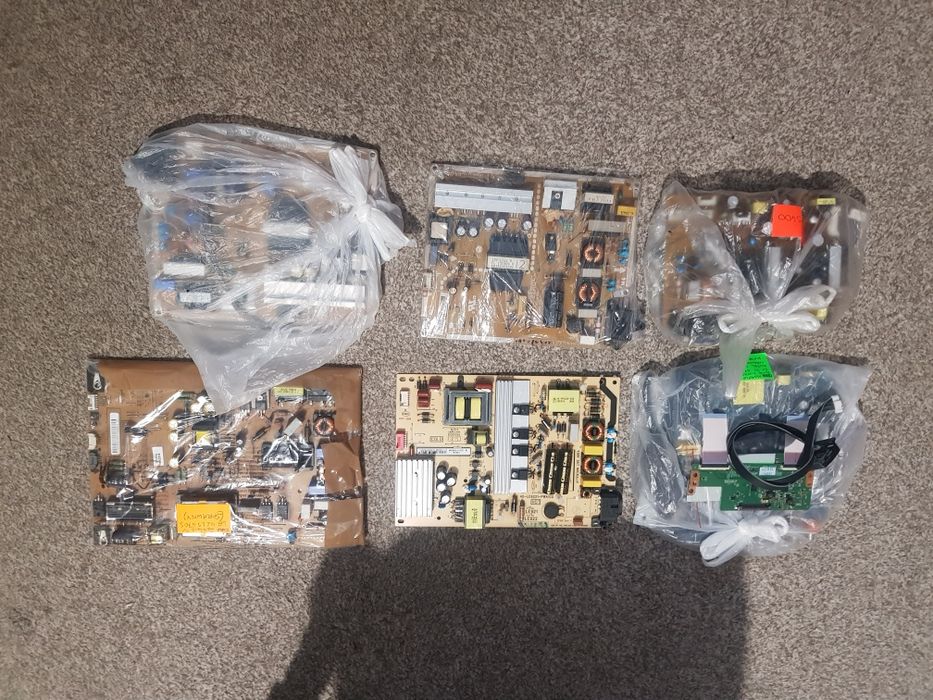 Podświetlenie, logika, płyta główna, zasil. do TV. Szczegóły w opisie.