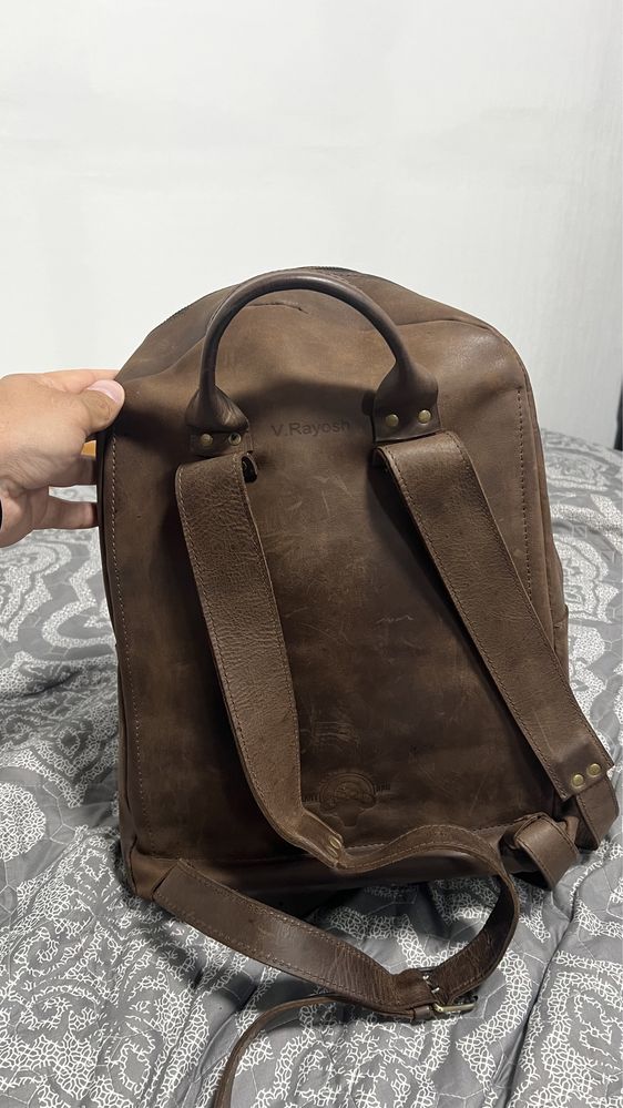Шкіряний чоловічий рюкзак bart bag