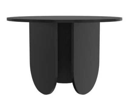 zz617 Okrągły stół do jadalni Bresso 120 cm, czarny