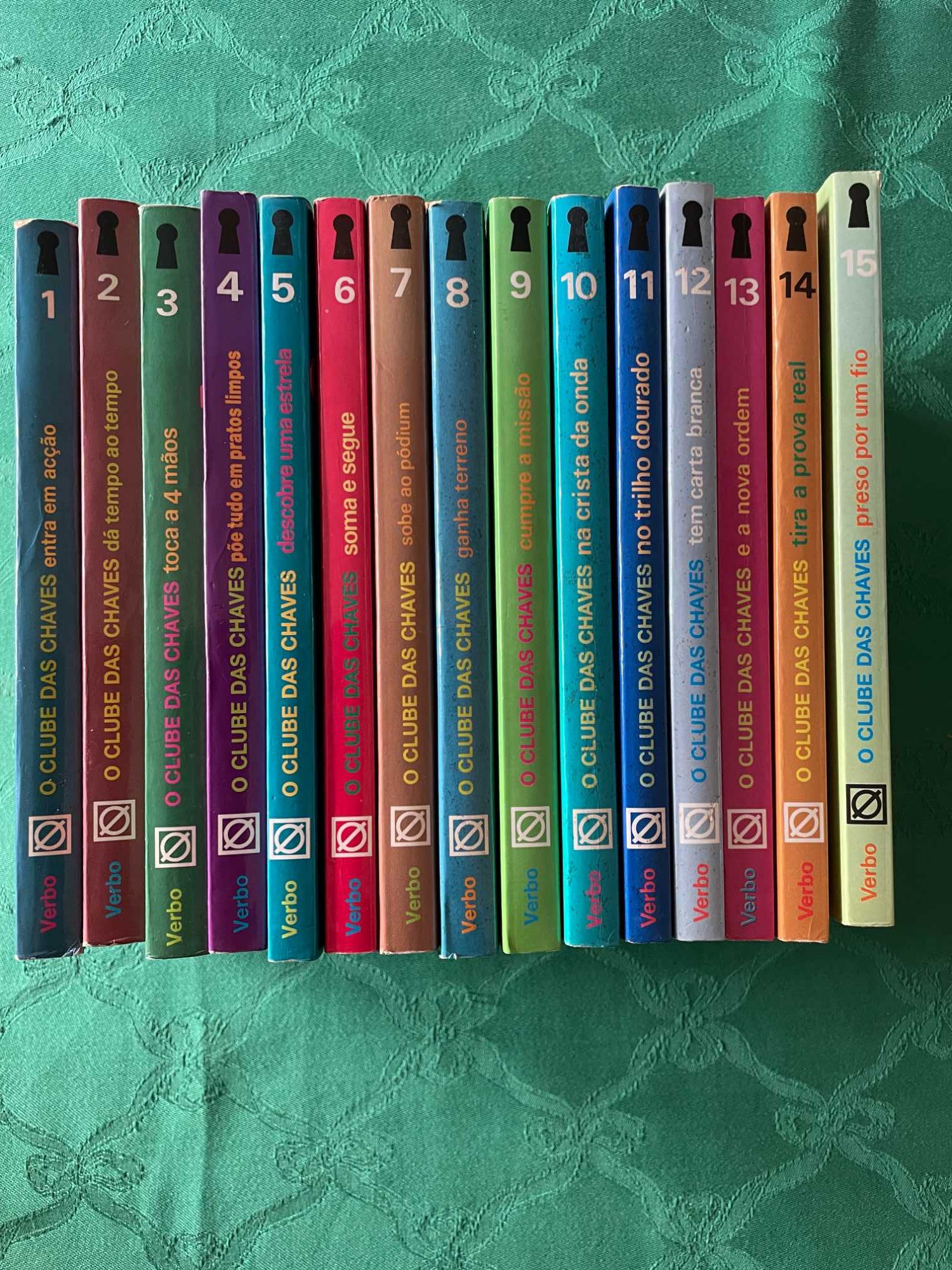 Livros da série "O Clube das Chaves" - vol 1 a 15