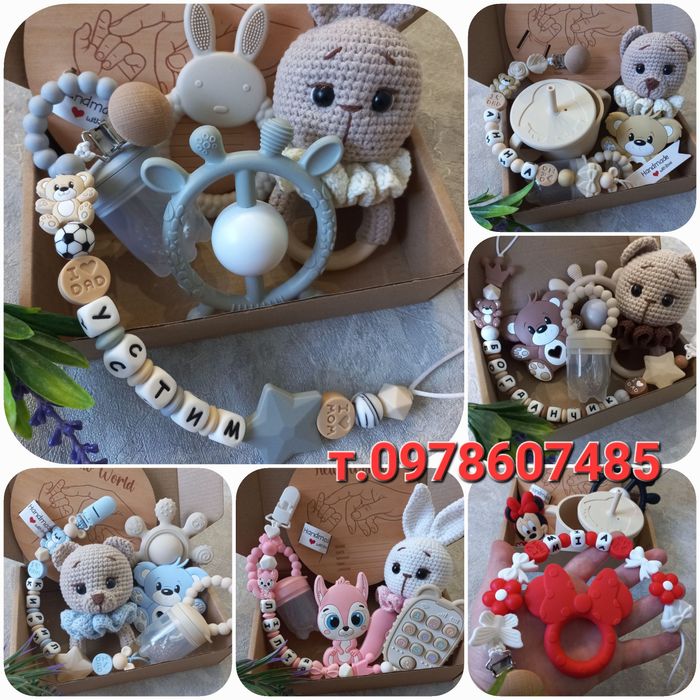 Тримачі,пустушки,силіконовий посуд,браслети