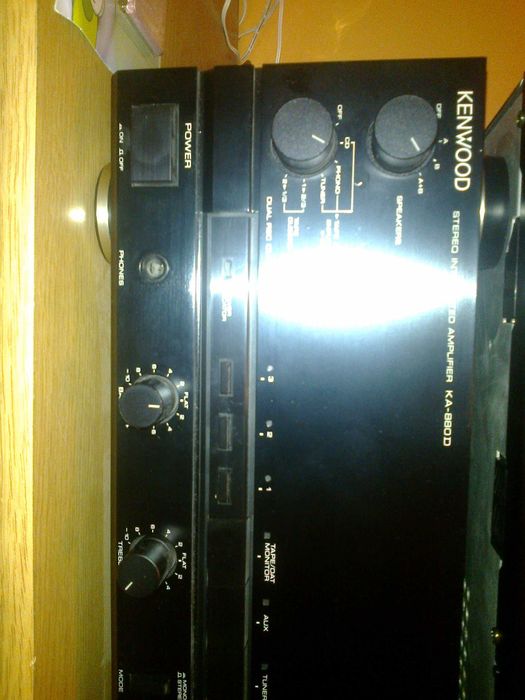 wzmacniacz kenwood ka 880d i magnetofon kx 7030 i kolumny T+A