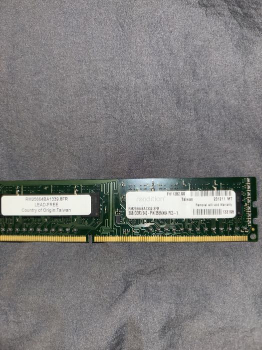 Kośc ram 2gb ddr3
