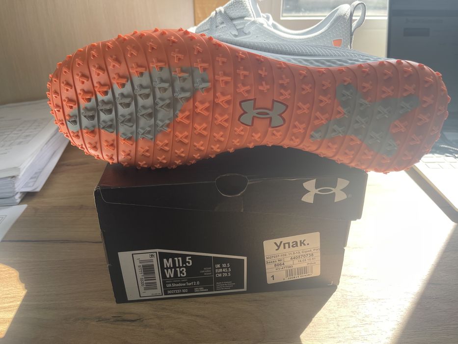 Сороконіжки UA Shadow Turf 2.0 45р. (29,5см).