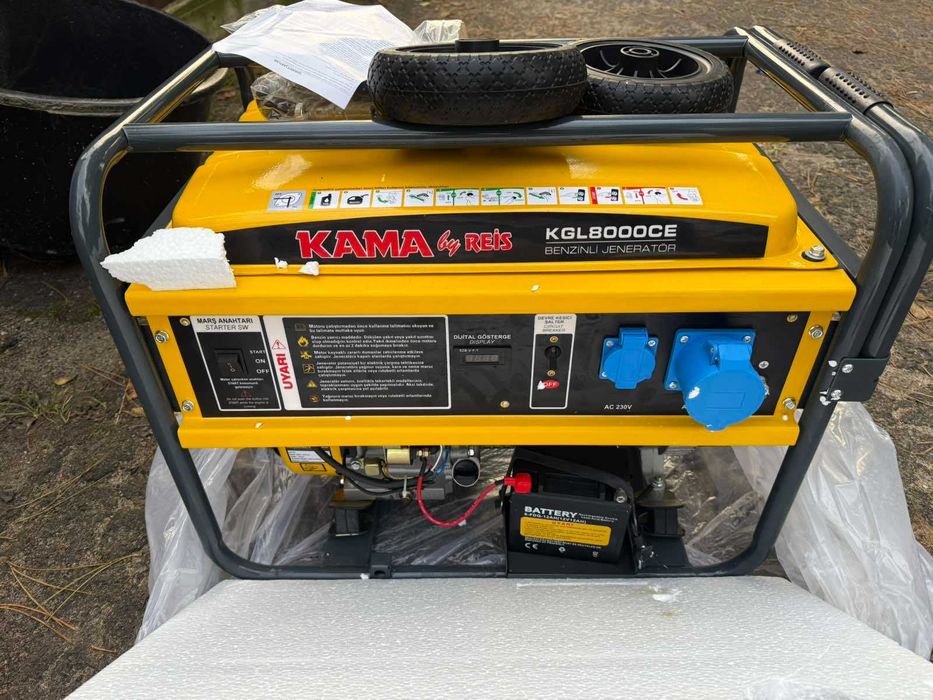 Генератор бензиновый Kama KGL8000CE, 6.5кВт