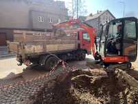 Usługi  Minikoparka-Wywrotka 3.5t- koparka  Lubin-Chojnów-Legnica