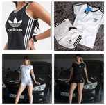 Adidas komplet / sporenki + bluzka /s- xl