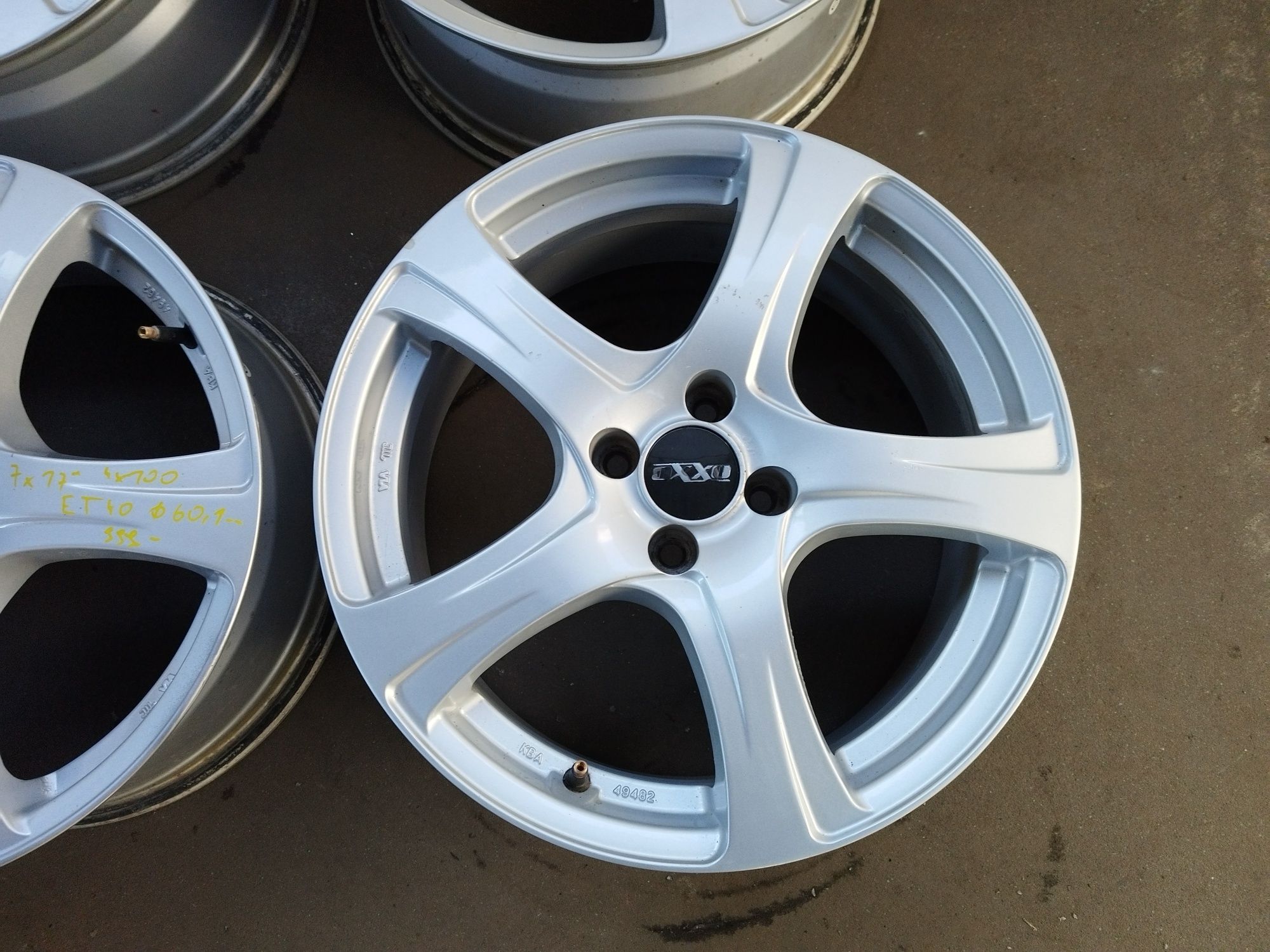 Alufelgi 17'' 4x100 Renault, Opel