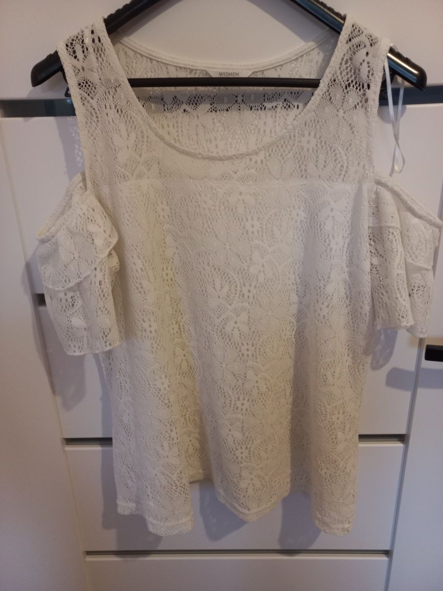 Biała bluzka r. XL