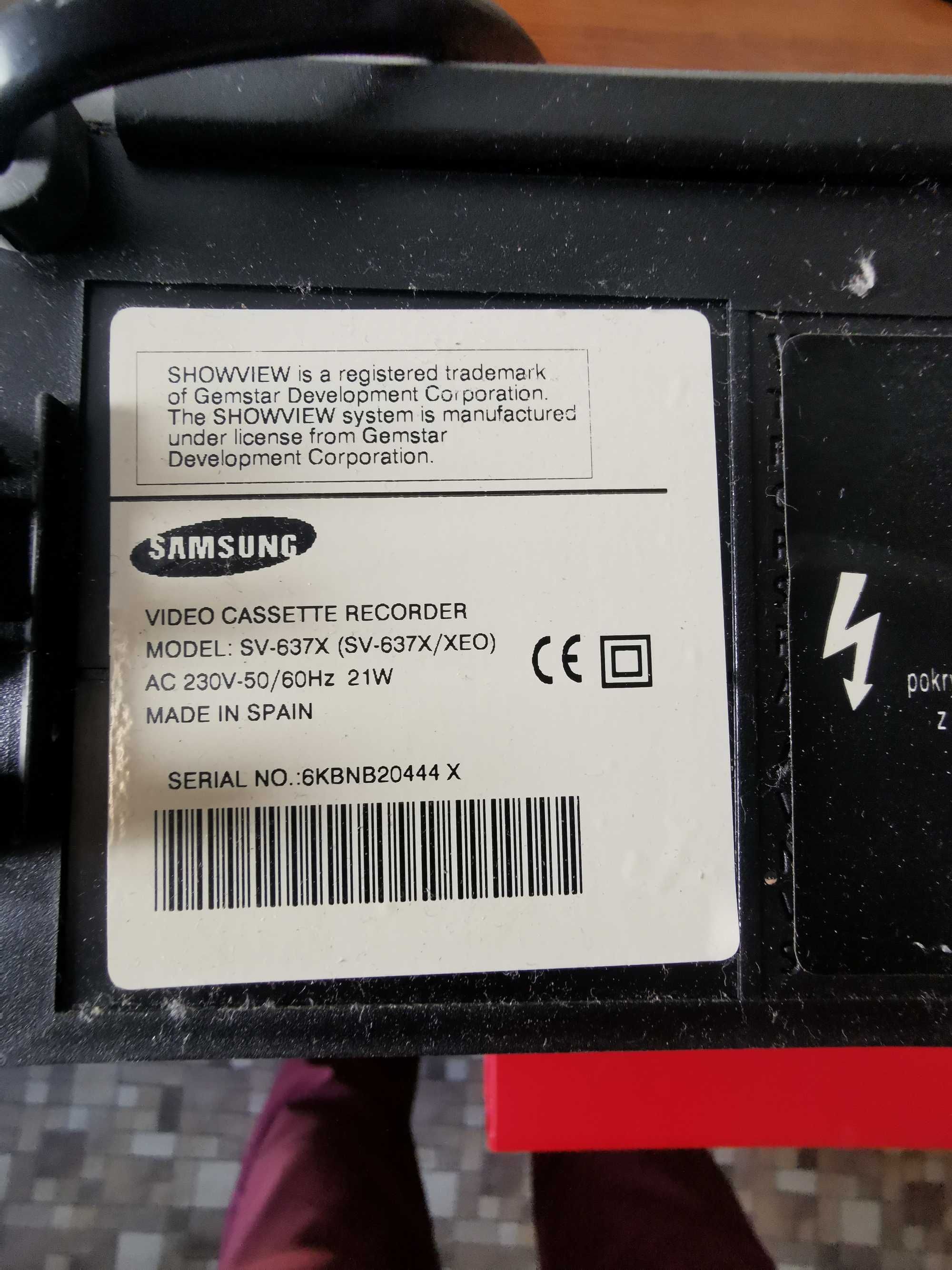 Magnetowid SAMSUNG SV -637X