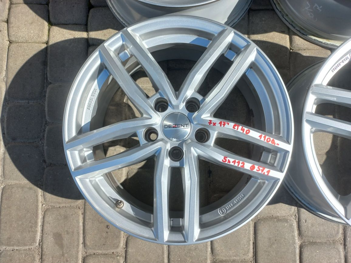 Felgi aluminiowe 17" 5x112 do Audi, VW, Skoda, Seat