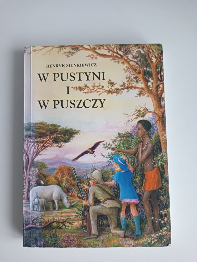 Książka lektura w pustyni i w puszczy