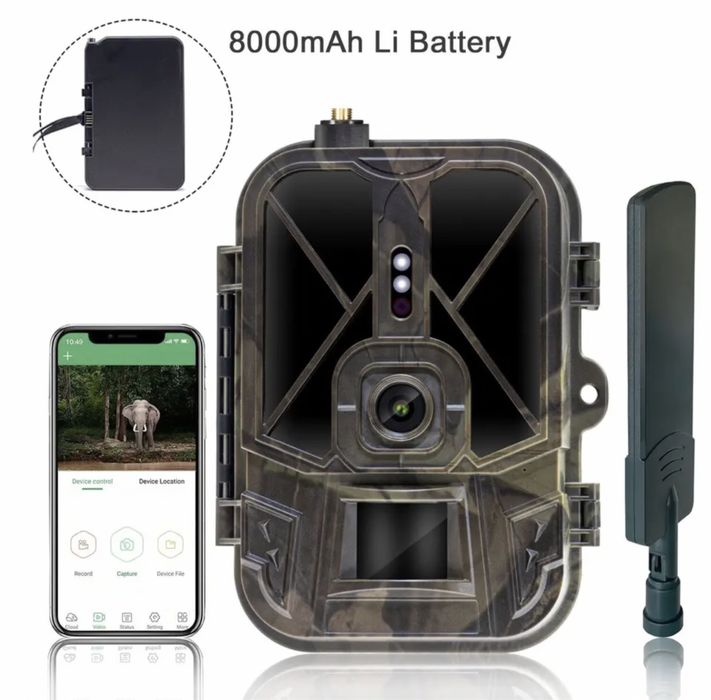 Фотоловушка 4G камера c акамулят 8000мАч Suntek HC-940Pro онлайн видео