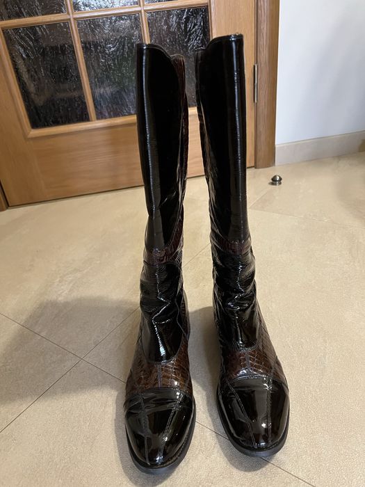 Жіночі шкіряні чоботи розмір 41