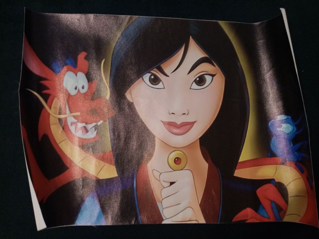 Nadrukowany plakat Mulan
