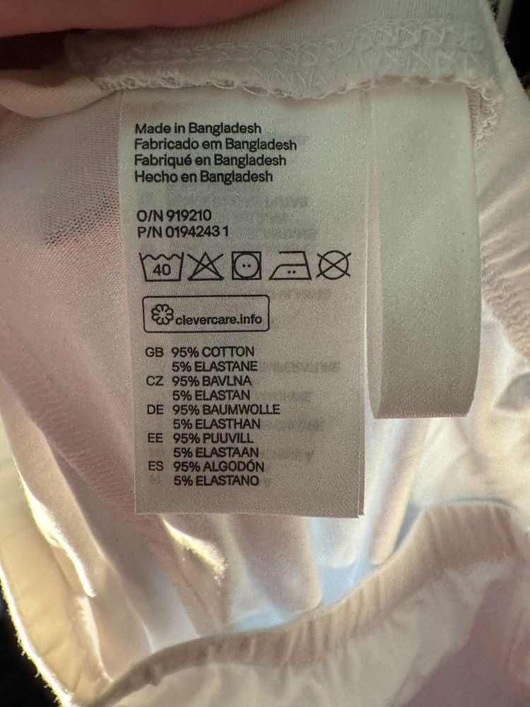 Białe dziewczęce kolarki H&M 170 nowe z metkami